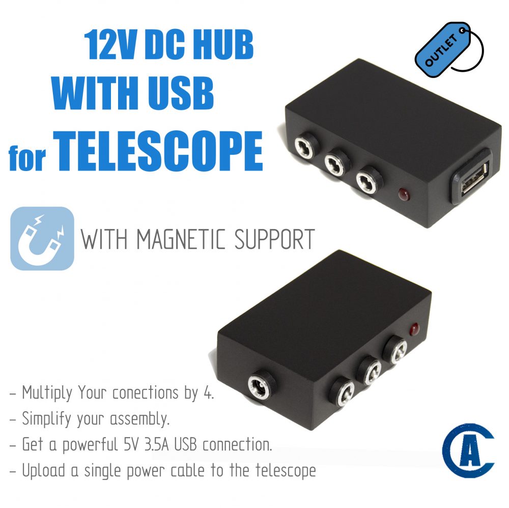 Power HUB 12V for telescope with USB