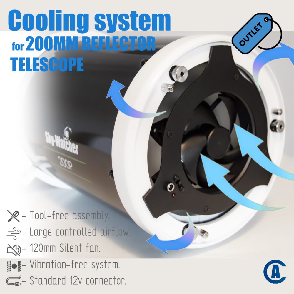 Cooling Fan for Dobsonian Telescope 8" (200mm)